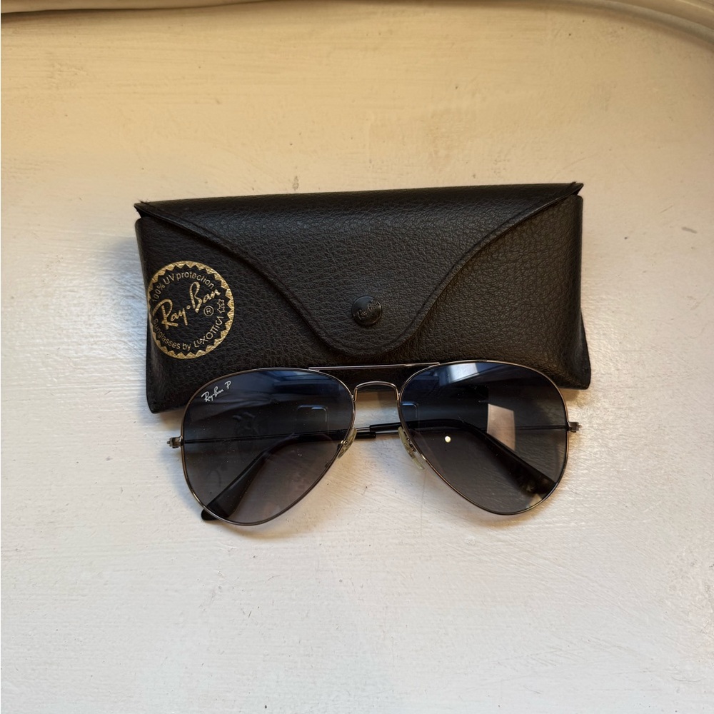 Ray-Ban Silver Aviator Sunglasses